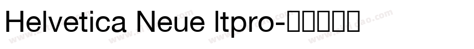 Helvetica Neue ltpro字体转换